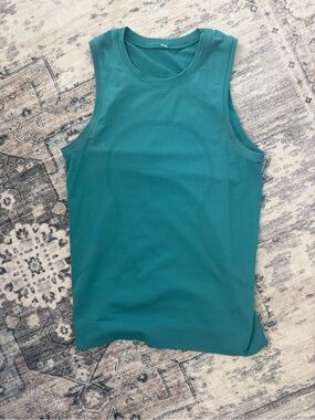 Teal Lululemon relaxed muscle tank